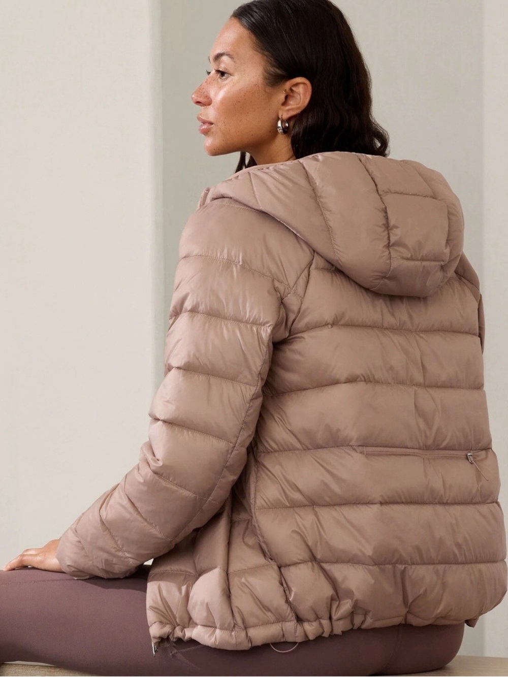 Athleta Aire Hooded Puffer Jacket